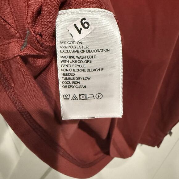 Tommy Bahama Men's Medium Performance Crew Neck T-Shirt Rose Red Cotton NWT - Picture 7 of 8